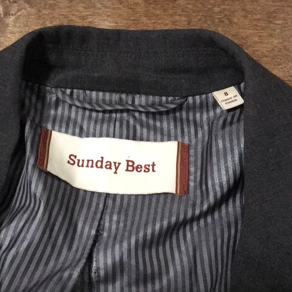 Aritzia Sunday Best Blazer- Gray Black- Size 8 - Picture 3 of 7